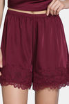 Zivame Bridal Satin Short Set - Purple Potion — thumbnail 6